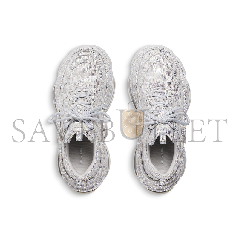 BALENCIAGA WOMEN'S TRIPLE S SNEAKER WITH RHINESTONES IN LIGHT GREY 524039W2TST1100 BALENCIAGA WOMEN'S TRIPLE S SNEAKER WITH RHINESTONES IN LIGHT GREY 524039W2TST1100